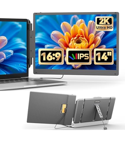 Amazon.co.jp: 2K Portable Gaming Monitor, 14